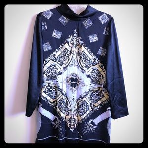 Vintage silk dress, Seoul Collection 1988